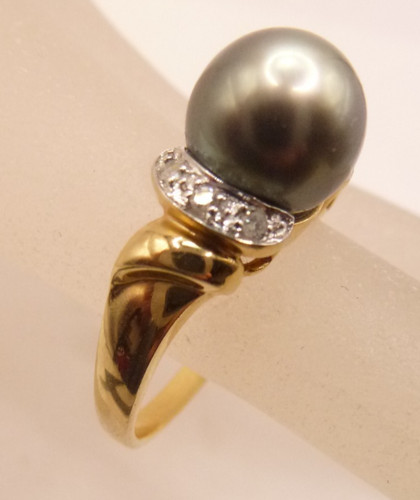 Anello oro giallo 585 con - in,