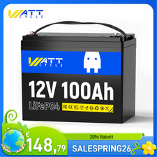 WattCycle 12V 100Ah LiFePO4