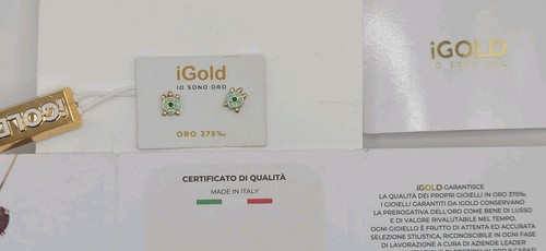 Orecchini oro giallo kt - orecchini,