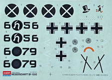 Decalcomanie: Accademia Messerschmitt Bf-109D | 1:48 Legione tedesca e Condor