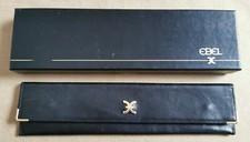 Ebel Vintage leather black box for lady or medium models complete outer box good