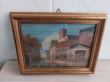 ANTICO DIPINTO OLIO SU RAME QUADRO MATTEI ROMA SPARITA GARBATELLA CERTIFICATO