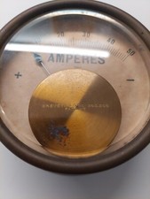 Amperometro antico in ottone 