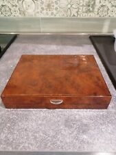 humidor per sigari in legno con igrometro e umidificatore come nuovo