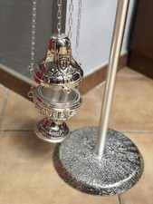 TURIBOLO + SECCHIELLO ASPERSIONE+ PORTA TURIBOLO CESELLATO A MANO