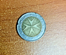 moneta 2 euro malta 2008 con F in una stella