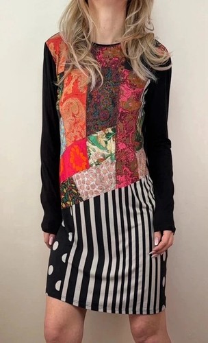 Mini abito desigual - mini, nero