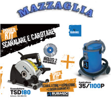 RURMEC SCANALATORE TSD180 CON 2 DISCHI + ASPIRATORE 35/1100P