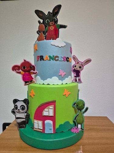 Torta scenografica bing - torta,