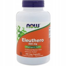 NOW Foods ELEUTHERO 500mg 250k GINSENG SIBERIANO