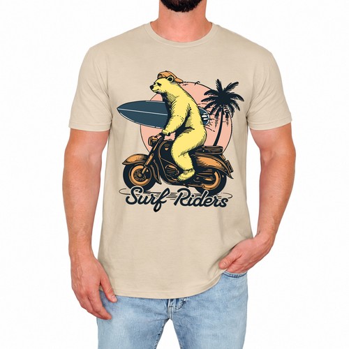 Shirt uomo surf riders - t-shirt,