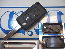 Chiave scocca cover guscio TELECOMANDO per PEUGEOT 1007 4007 807 con 4 TASTI 