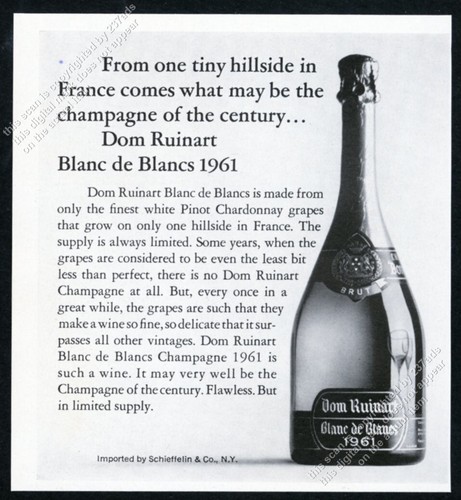 1966 dom ruinart blanc - dom, de