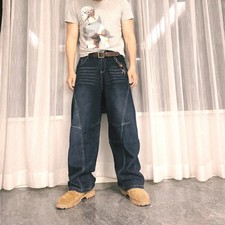 Jeans larghi stile Y2K