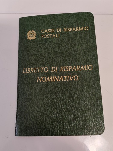 Libretto postale risparmio - postale, di
