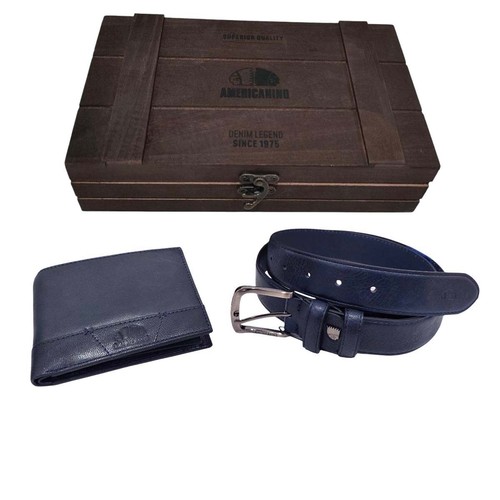 Set uomo pelle cintura e - set,