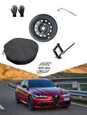 Ruotino di Scorta 18" per ALFA ROMEO GIULIA con Cric, Chiave, Guanti e Sacca