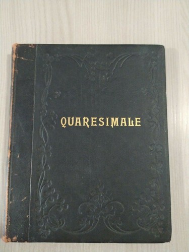 Libro manoscritto quaresimale - manoscritto,