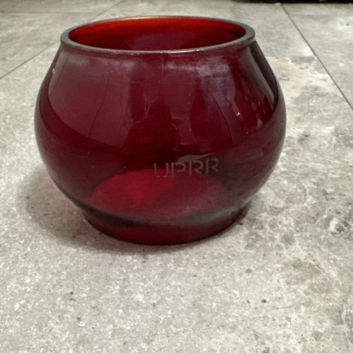 Antique red etched union - etched,