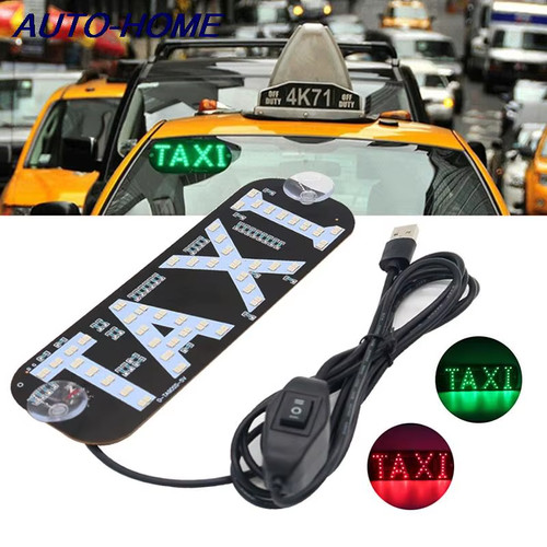 Dual color taxi led sign - dual,