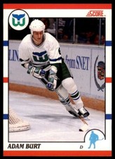 1990-91 Score Canadian Adam Burt Rookie . Hartford Whalers #370