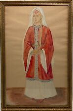 Acquerello Ritratto Donna In