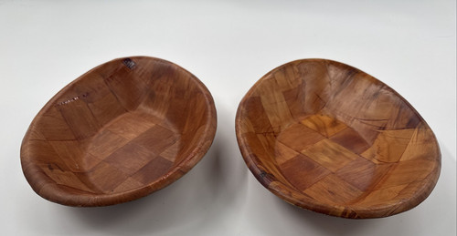 Servizio ciotole ovale - , legno