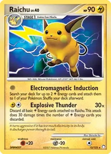 Raichu 123 pokemon - raichu, 15/123