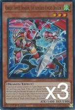 3X Yugioh Knight Armed Dragon