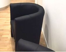 POLTRONA POLTRONCINA ECOPELLE NERA UFFICIO, SALA ATTESA, STUDIO N. 2 UGUALI