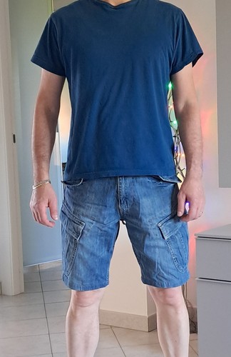 Pantaloni jeans corti uomo - pantaloni,