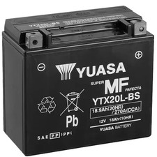 BATTERIA YUASA YTX20L-BS 18AH HARLEY-DAVIDSON CVO FXD FAT BOB (DYNA) 1803 2010