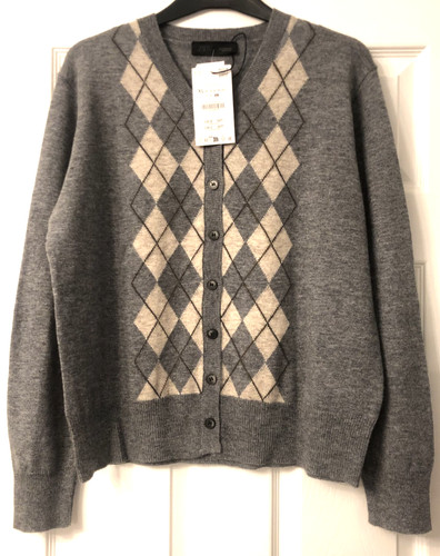Cardigan argyle misto lana - cardigan,