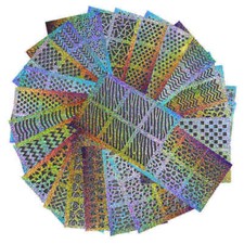 3 foglietti stencil adesivi