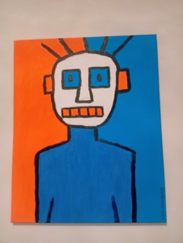 Quadro moderno dipinto mano - quadro, a