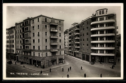 Cartolina trieste largo piave - cartolina,