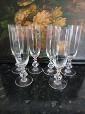 6 flûtes à Champagne cristal