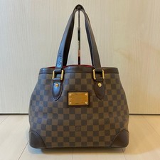 Louis Vuitton Borsa a mano Tote Bag Marrone Damier Hampstead MM N51205 Tela P...