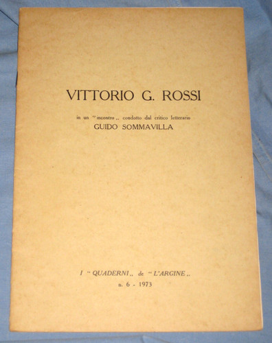 Vittorio rossi in un - g.,
