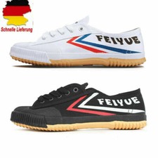 Scarpe Feiyue bianche/nere per Kung Fu Wushu arti marziali tai chi sneaker in tela