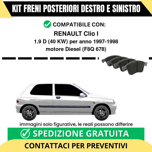 Pastiglie freno posteriori - pastiglie,