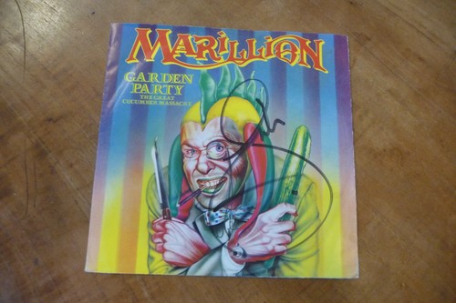 Marillion 45t hand signed - marillion,