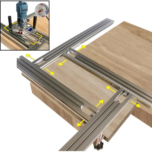 Routing jig frame system - jig,