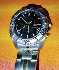 Orologio CITIZEN Promaster World Time WR 100 Cronografo Allarme C460 000966 Nero