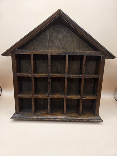 Scaffale curio vintage rustico - curio,