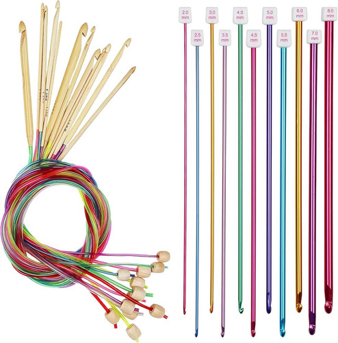 Tunisino uncinetto ganci set - tunisino,