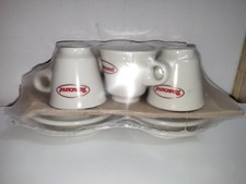 Romcaffè set 6 tazzine da caffè complete di piattino nuove sigillate 