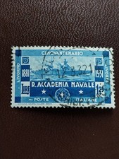 ITALIA REGNO 1931 50° REGIA ACCADEMIA NAVALE LIVORNO 1,25 lire usato Mi 371 