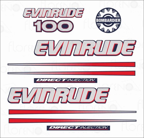 Adesivi evinrude bombardier - adesivi,