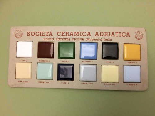 Building colored tiles - building, sample
